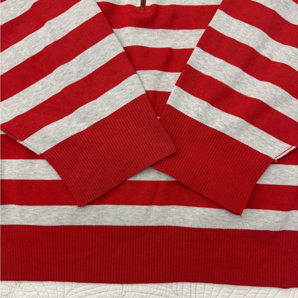 Free People Coastal Striped Cherry Gray Pullover- Size XL - Picture 5 of 10